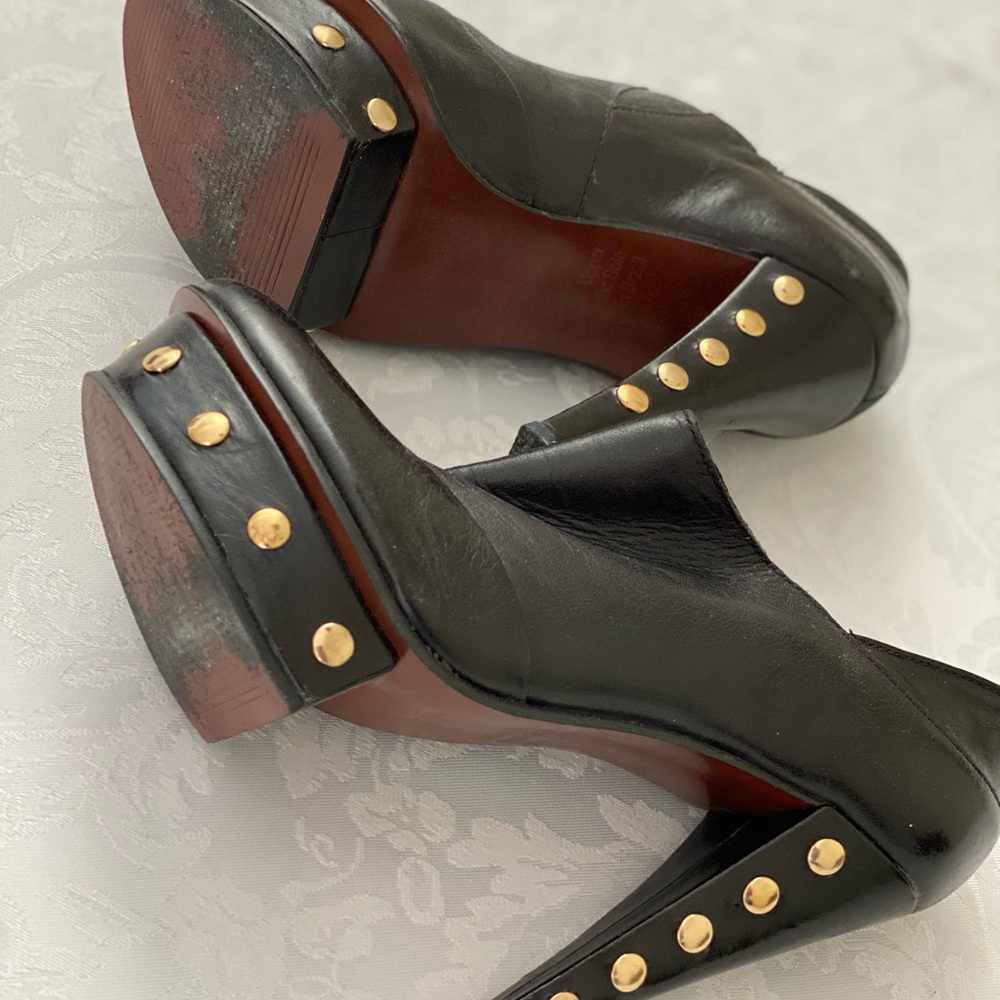 Steve Madden Women's Xtinct Black Leather Platform Studded Bootie Size 5.5
